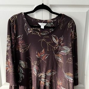 CJBanks 3/4 Sleeve Top